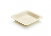 Pine tray 12x12x1.5cm Small, Carton 3600 - Vegware