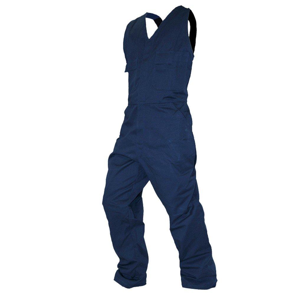 Overall Action Bib, 300Gsm Cotton, Navy-Size 8