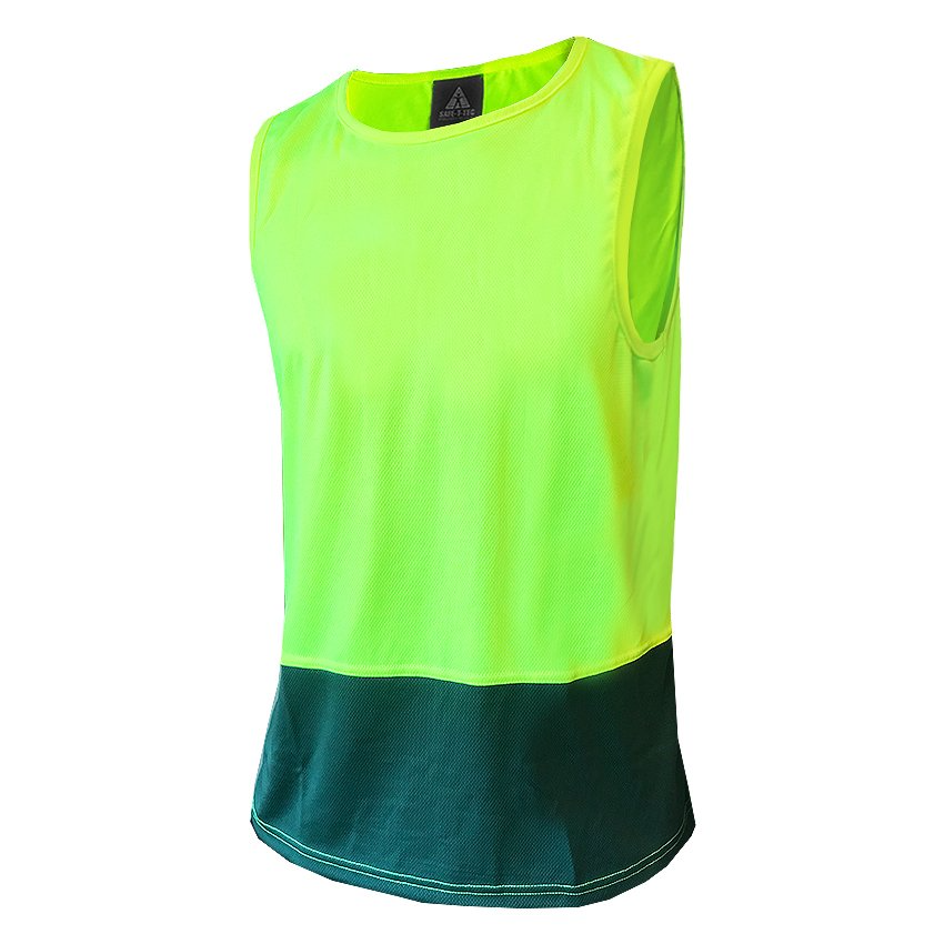 Singlet, Yellow/Green-Size S