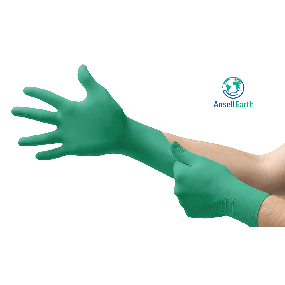 Ansell TouchNTuff 92-600 Powder-free Nitrile Disposable Gloves – Chemical Splash Protection - M