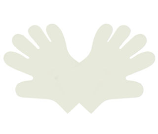 Food Prep Gloves Clear - Medium - Vegware - Pack