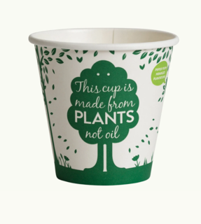 285mL Single Wall EcoCup (80mm) FSC® MIX GREEN - Ecoware