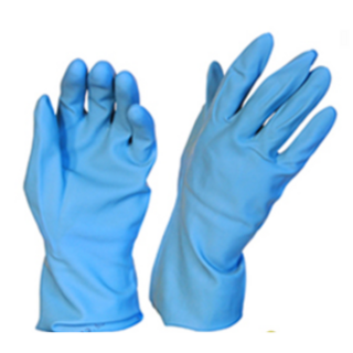 Silverlined Rubber Gloves Large Blue (Pack 12 pairs) - Selfgard