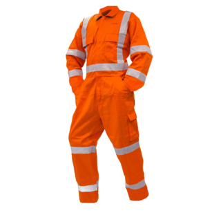 Overall Ls, 200Gsm Cotton Ripstop, Orange, Ttmc-W-Size 6