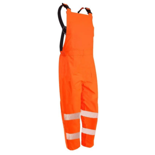 Torrential Rain Bib Trousers, Orange-Size M