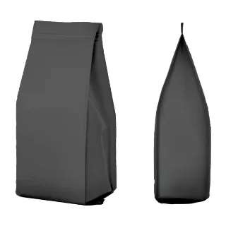 Coffee Valve Bag 1KG Side Gusset with Valve BLACK MATT