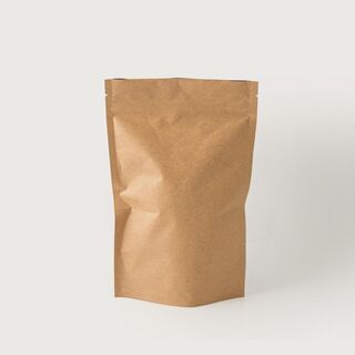 Food Pouch Kraft Stand Up Metalised 500g 140mm x 220mm 128um - IKON